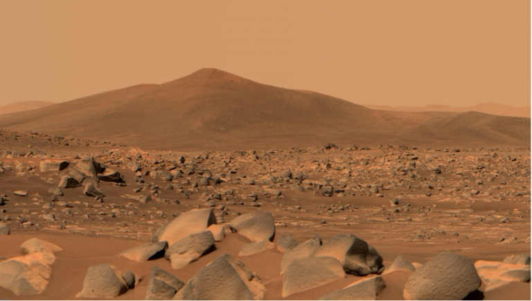 Image of Santa Cruz captured by NASA's Perseverance Mars rover equipped with the Mastcam-Z imager