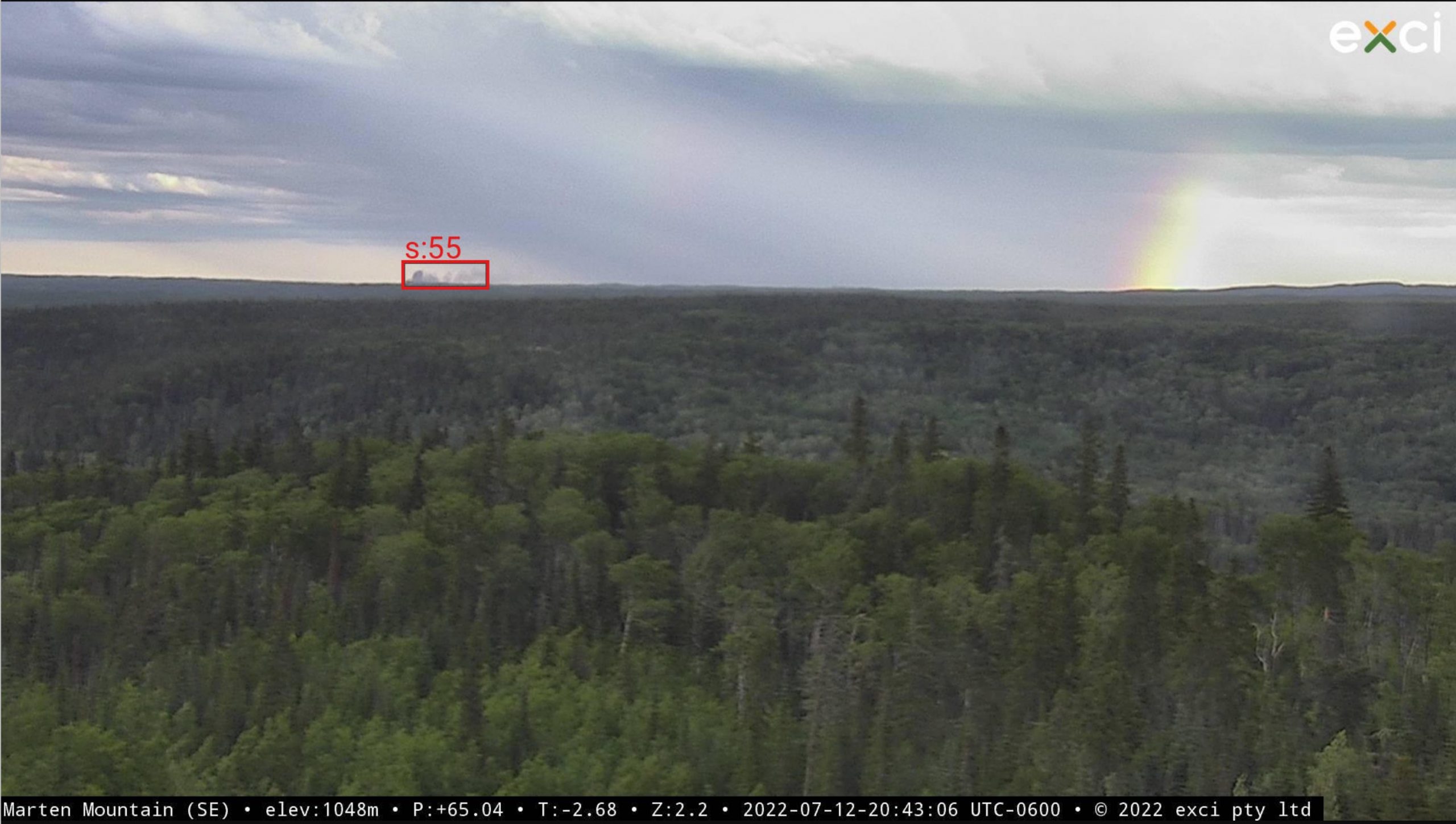 excis-AI-detected-a-fire-in-camera-image-in-Alberta-Marten-Mountain