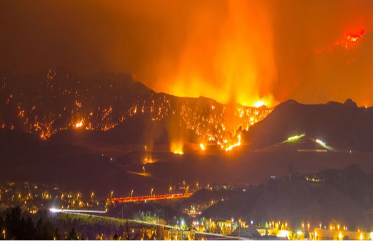Destructive wildfires
