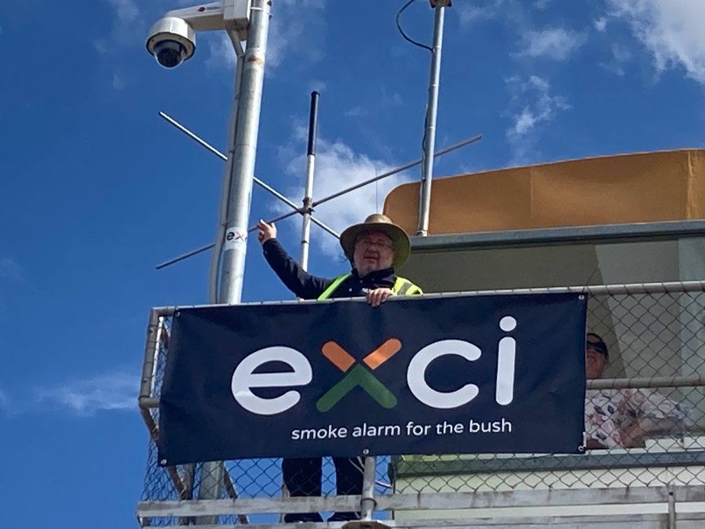 exci's CEO proudly showcasing another camera installation in NSW