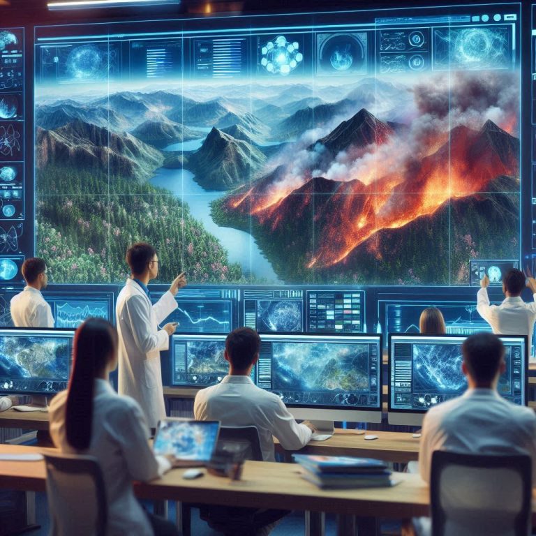 AI-created-image illustrating-Big-Data-in-Wildfire-Detection
